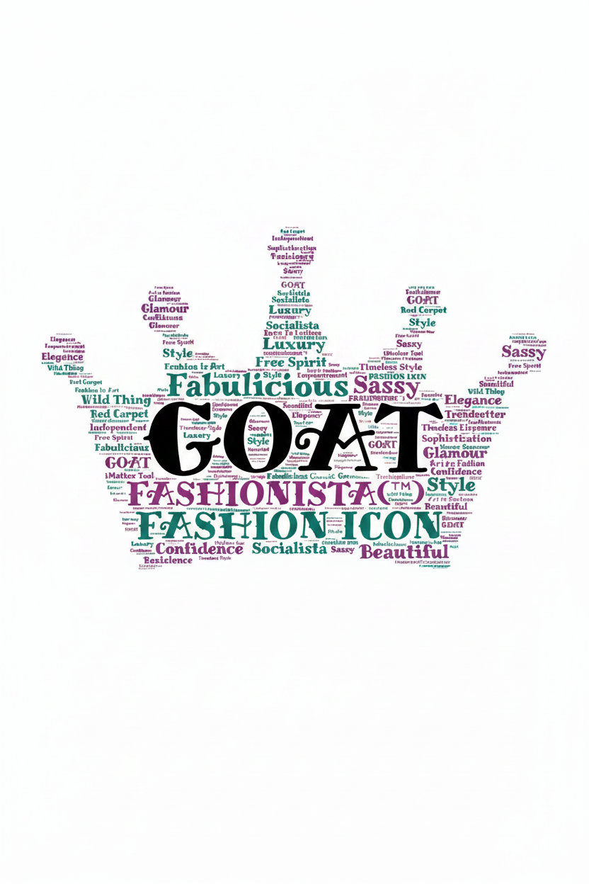 GOAT FASHIONISTA Bold Logo